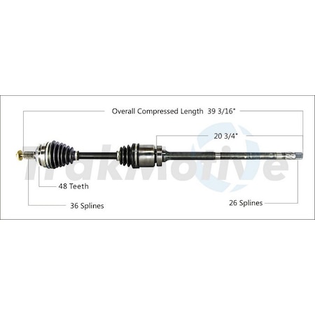 Surtrack Axle Cv Axle Shaft, Vo-8041 VO-8041